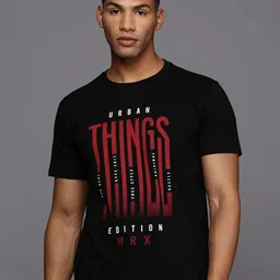HRX by Hrithik Roshan Men Typography Printed Round Neck T-shirt-picture-22