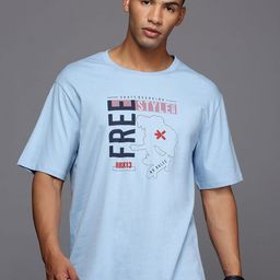 HRX by Hrithik Roshan Men Typography Printed Relaxed Fit Round Neck T-shirt-image-49