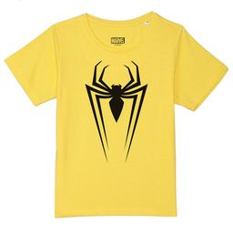 Marvel by Wear Your Mind Boys Yellow Spiderman Printed T-shirt-image-99