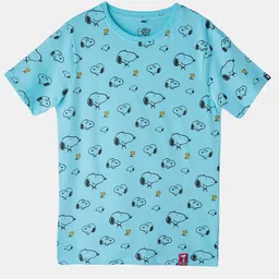 The Souled Store Boys Snoopy Printed Pure Cotton T-shirt-image-21