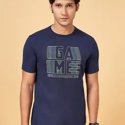 Ajile by Pantaloons Typography Printed Slim Fit T-shirt-image-95