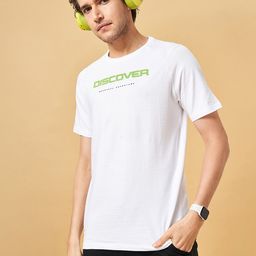 Ajile by Pantaloons Typography Printed Round Neck Slim Fit T-shirt-picture-40
