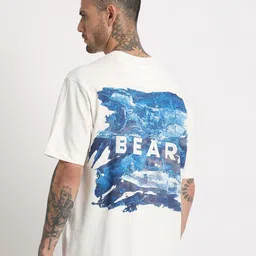 THE BEAR HOUSE Typography Printed Regular Fit Cotton T-shirt-image-71