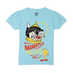Wear Your Mind Girls Graphic Printed Puff Sleeves T-shirt-picture-32