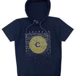 CAVIO Boys Navy Blue Printed Hooded T-shirt-image-67