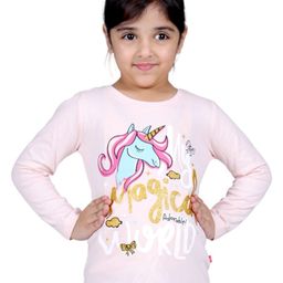 3PIN Girls Typography Printed Long Sleeve Cotton T-shirt-image-91