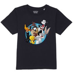 Looney Tunes by Wear Your Mind Boys Navy Blue Printed Pure Cotton T-shirt-image-107