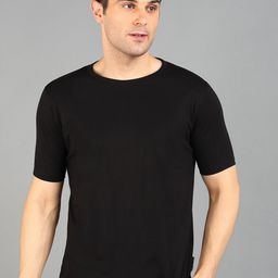 KAEZRI Slim Fit Round Neck Short Sleeves Cotton T-shirt-image-91