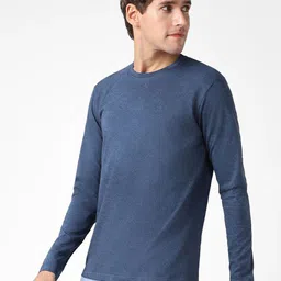 Urbano Fashion Men's Mood Indigo Printed Full Sleeve Slim Fit Cotton T-Shirt-picture-30