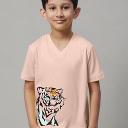 Friskers Boys Printed V-Neck Slim Fit T-shirt-image-45