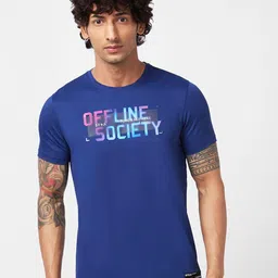 SPYKAR Typography Printed Slim Fit Cotton Casual T-Shirt-image-87
