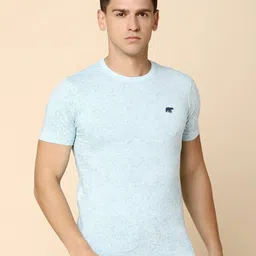 V-Mart Abstract Printed Slim Fit T-shirt-image-3