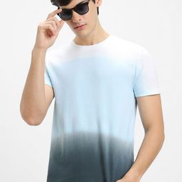 Dennis Lingo Ombre Dyed Slim Fit Cotton T-shirt-image-44