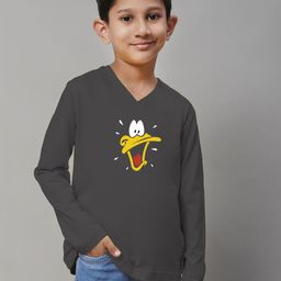 Friskers Boys Graphic Printed V-Neck Long Sleeve Cotton Slim Fit T-shirt-picture-21