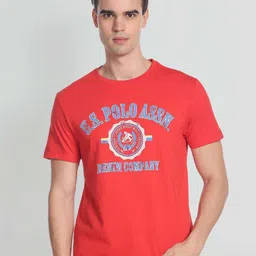 U.S. Polo Assn. Denim Co. Brand Print Pure Cotton T-Shirt-image-27