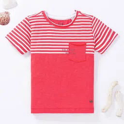 Ed-a-Mamma Boys Striped Cotton T-shirt-image-38