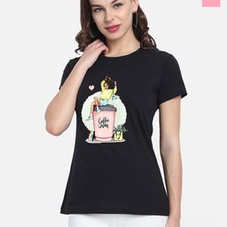 CHOZI Pack Of 2 Typography Printed Cotton T-shirt-image-110