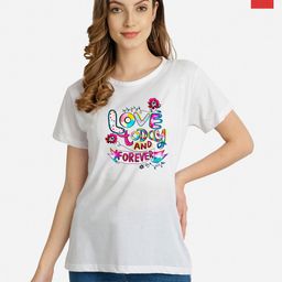 CHOZI Pack Of 2 Typography Printed Cotton T-shirt-image-102