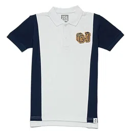 Gini and Jony Boys Typography Colourblocked Polo Collar Short Sleeves T-shirt-image-89