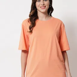 Funday Fashion Drop-Shoulder Sleeves Loose Cotton T-shirt-image-98
