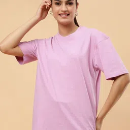 PockMAN Round Neck Drop Shoulder Cotton Oversized T-shirt-picture-28