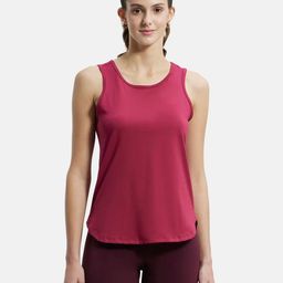 Jockey Women Maroon Solid Lounge T-shirt-image-98