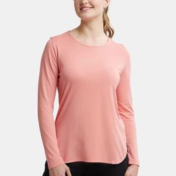 Jockey Micro Modal Cotton Relaxed Fit Solid Round Neck Full Sleeve T-Shirt-image-92