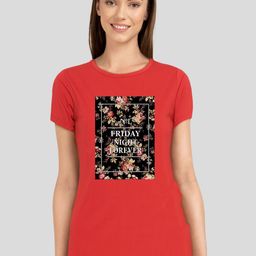 CHOZI Women Printed Cotton Bio Finish T-shirt-image-85
