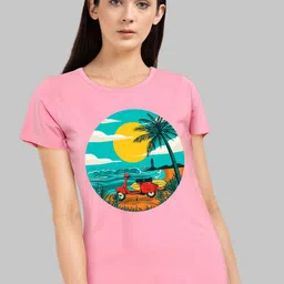 CHOZI Graphic Printed Short Sleeves Bio Finish Cotton T-shirt-image-35