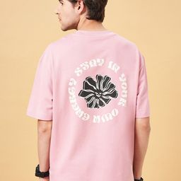 People Lavender Typography Printed Cotton Boxy T-shirt-picture-23