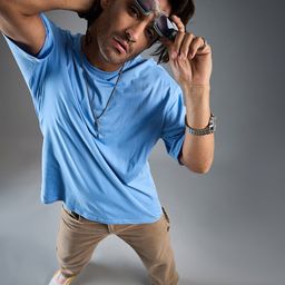 CHIMPAAANZEE Drop Shoulder Sleeves Pure Cotton Oversized T-shirt-image-31