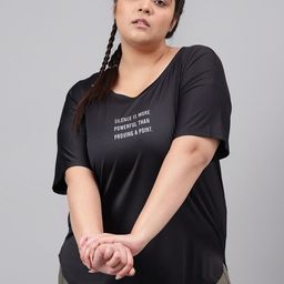 MKH Plus Size Typography Printed Relaxed Fit Dri FIT T-shirt-picture-44