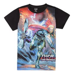 Marvel by Wear Your Mind Boys Black Outdoor T-shirt-picture-24