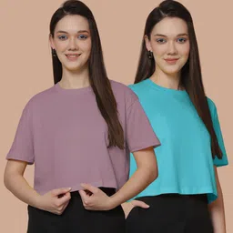 Friskers Women 2 High Neck Pockets T-shirt-picture-48