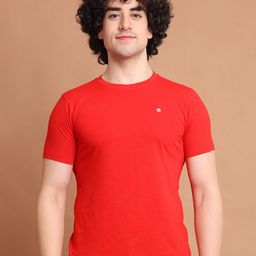 berry blues Half Sleeve Round Neck Cotton T-shirt-image-75