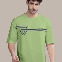 BULLMER Stripped Round Neck Oversized Cotton T-shirt-image-64