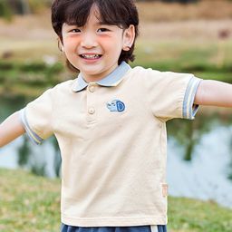 LULU & SKY Boys Typography Printed Henley Neck Pockets T-shirt-image-36