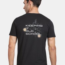 t-base Typography Printed Relaxed Fit T-shirt-image-54