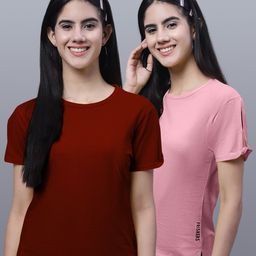 FBAR Pack of 2 Round Neck Cotton T-shirt-image-3