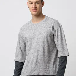 Bewakoof Drop-Shoulder Sleeves Cotton Oversized T-shirt-picture-1
