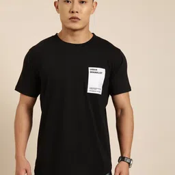 Joven Regular Fit Typography Printed Round Neck Pure Cotton T-shirt-image-26