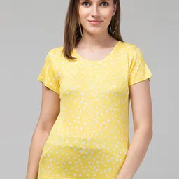BAESD Floral Printed Regular Sleeves Casual T-shirt-image-5