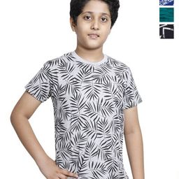 BAESD Boys Pack of 4 Printed Round Neck Pure Cotton T-shirts-97