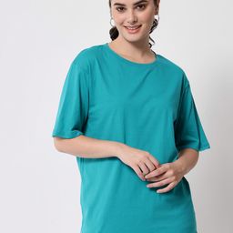 Funday Fashion Round Neck Cotton Oversized T-Shirt-image-45