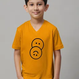 Friskers Boys Graphic Printed V-Neck Pure Cotton T-shirt-picture-20