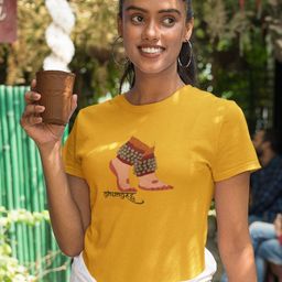 The Mad Riyazi Women Graphic Printed Round Neck Cotton T-shirt-image-94