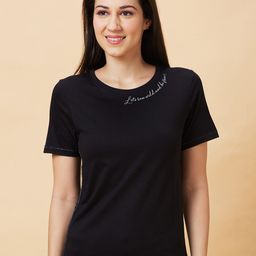 Being Human Round Neck Short Sleeves Slim Fit T-shirt-image-49