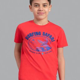 Beverly Hills Polo Club Boys Coral Printed T-shirt-image-53