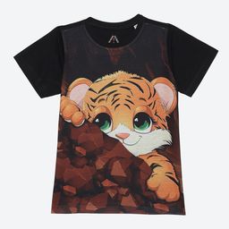 Wear Your Mind Boys Printed Round Neck Short Sleeves Regular Fit T-shirt-19