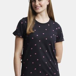 Jockey Cotton Printed Fabric Relaxed Fit Short Sleeve T-Shirt-image-82